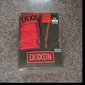 2 Pk Dixxon Boxer Briefs 4 Insane Comfort 4 Way Stretch Keyhole Mid Rise cotton